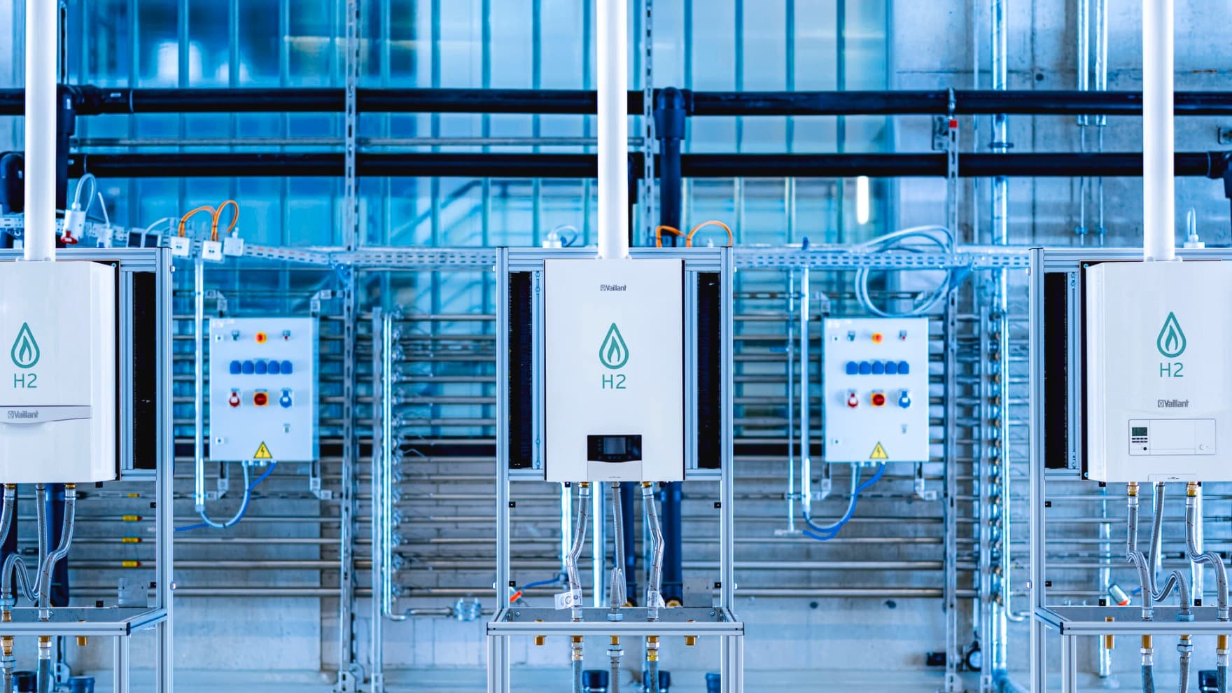Test ünitesindeki Vaillant Kazanı