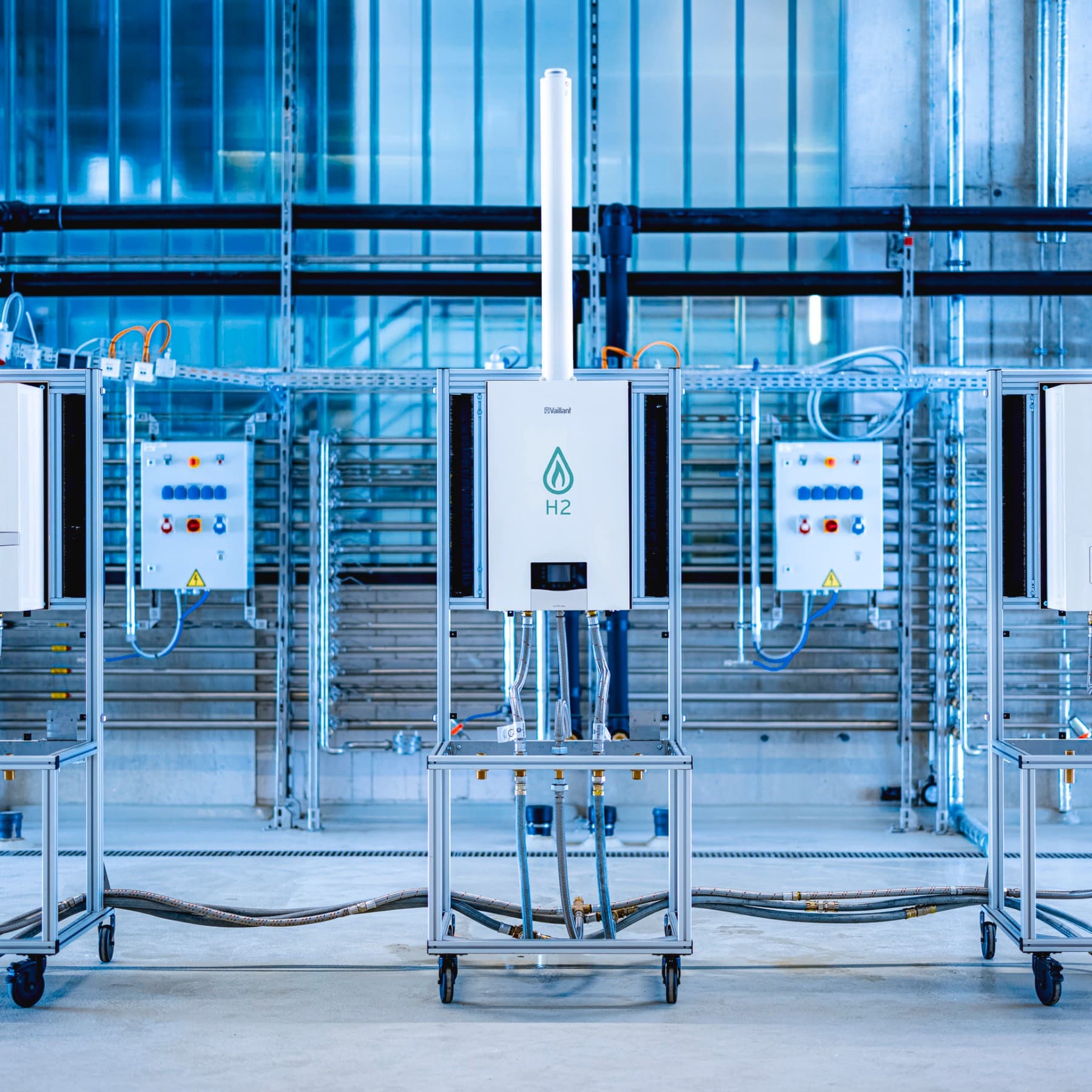 Bir test merkezindeki Vaillant Hidrojen kazanı