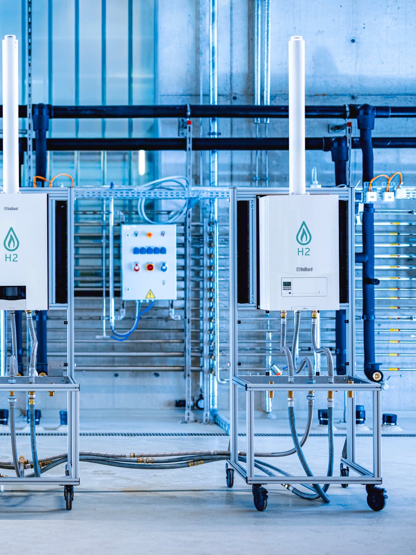 Test ünitesindeki Vaillant Kazanı
