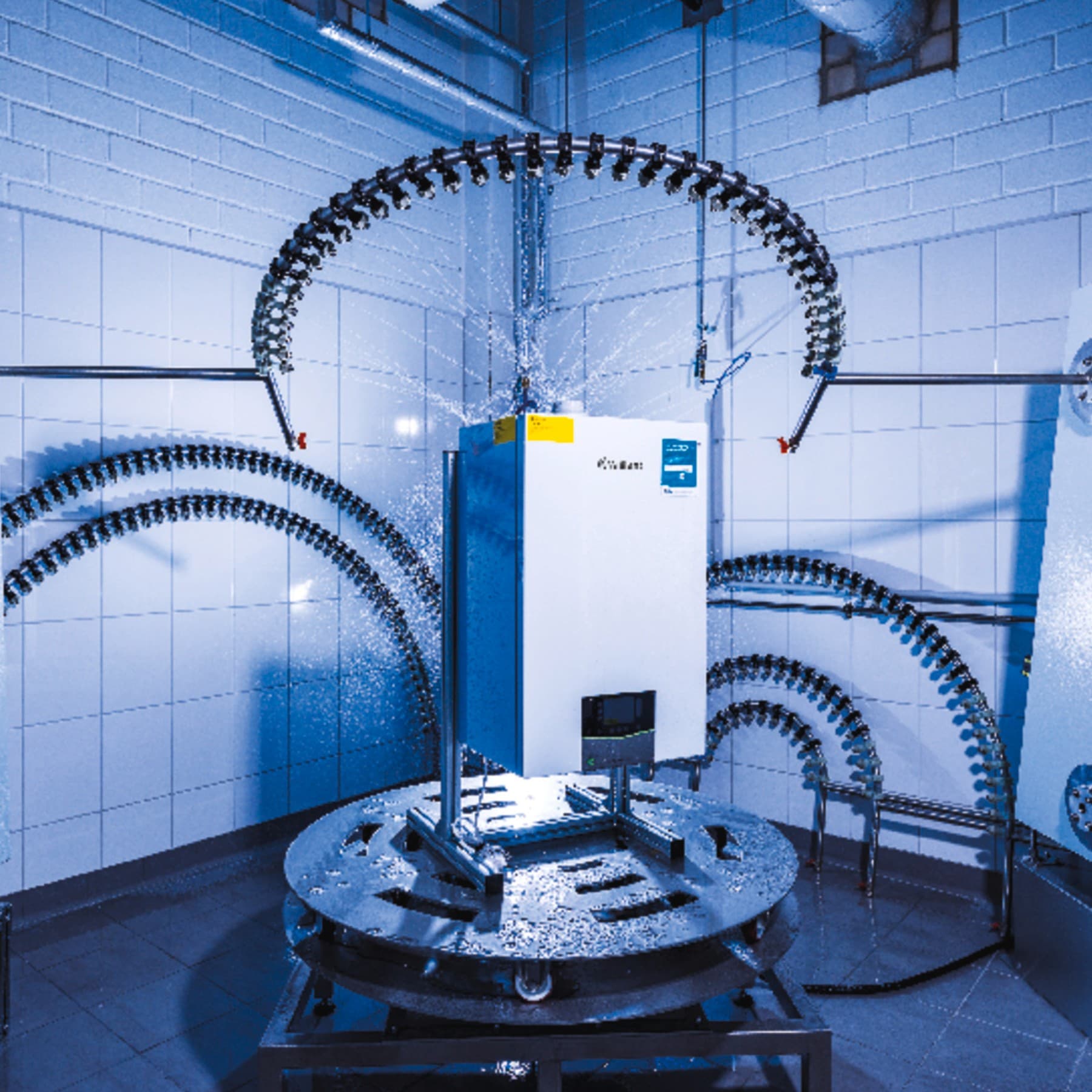 Bir test merkezindeki Vaillant kazanı