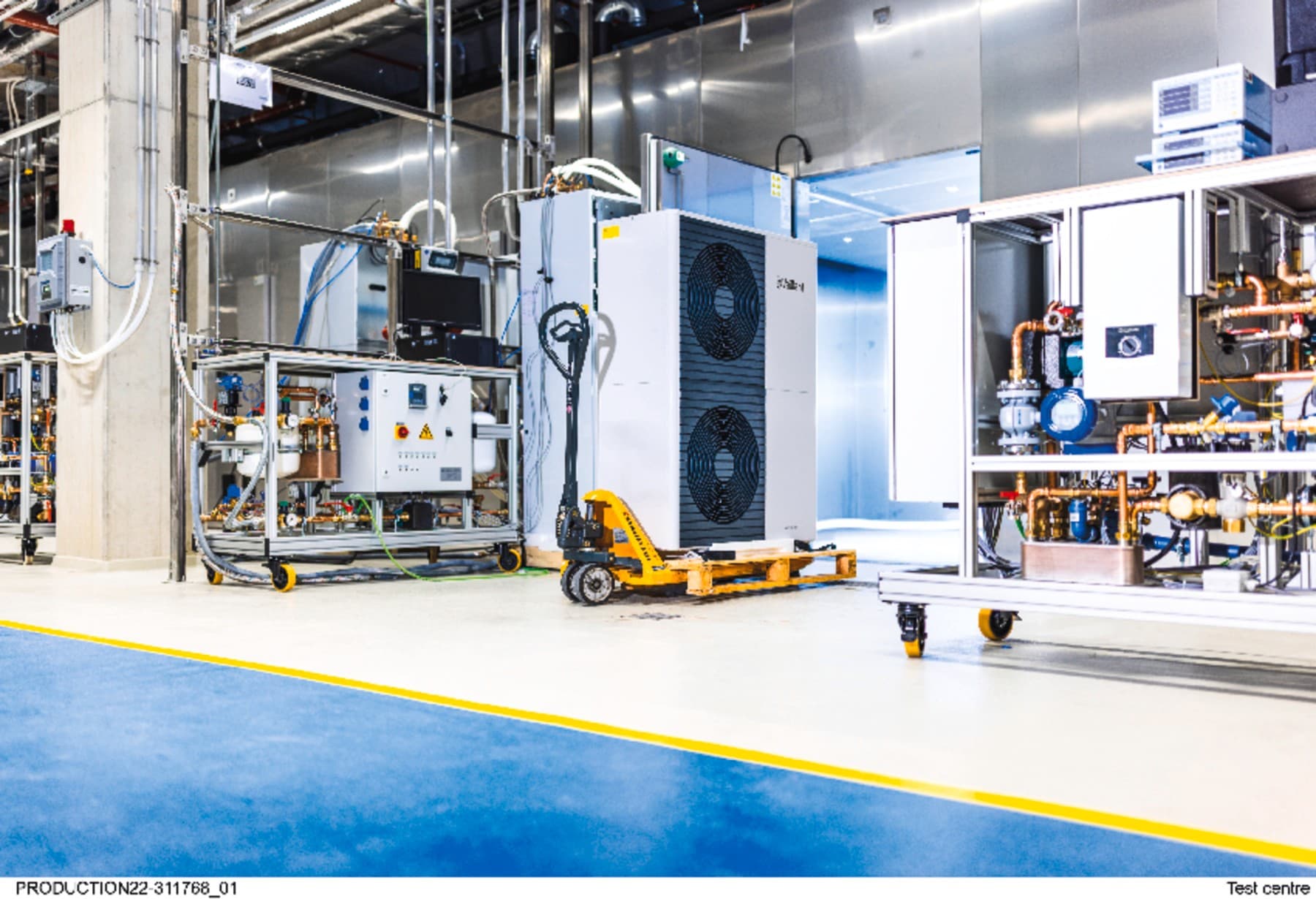 Fabrikadaki Vaillant ısı pompası