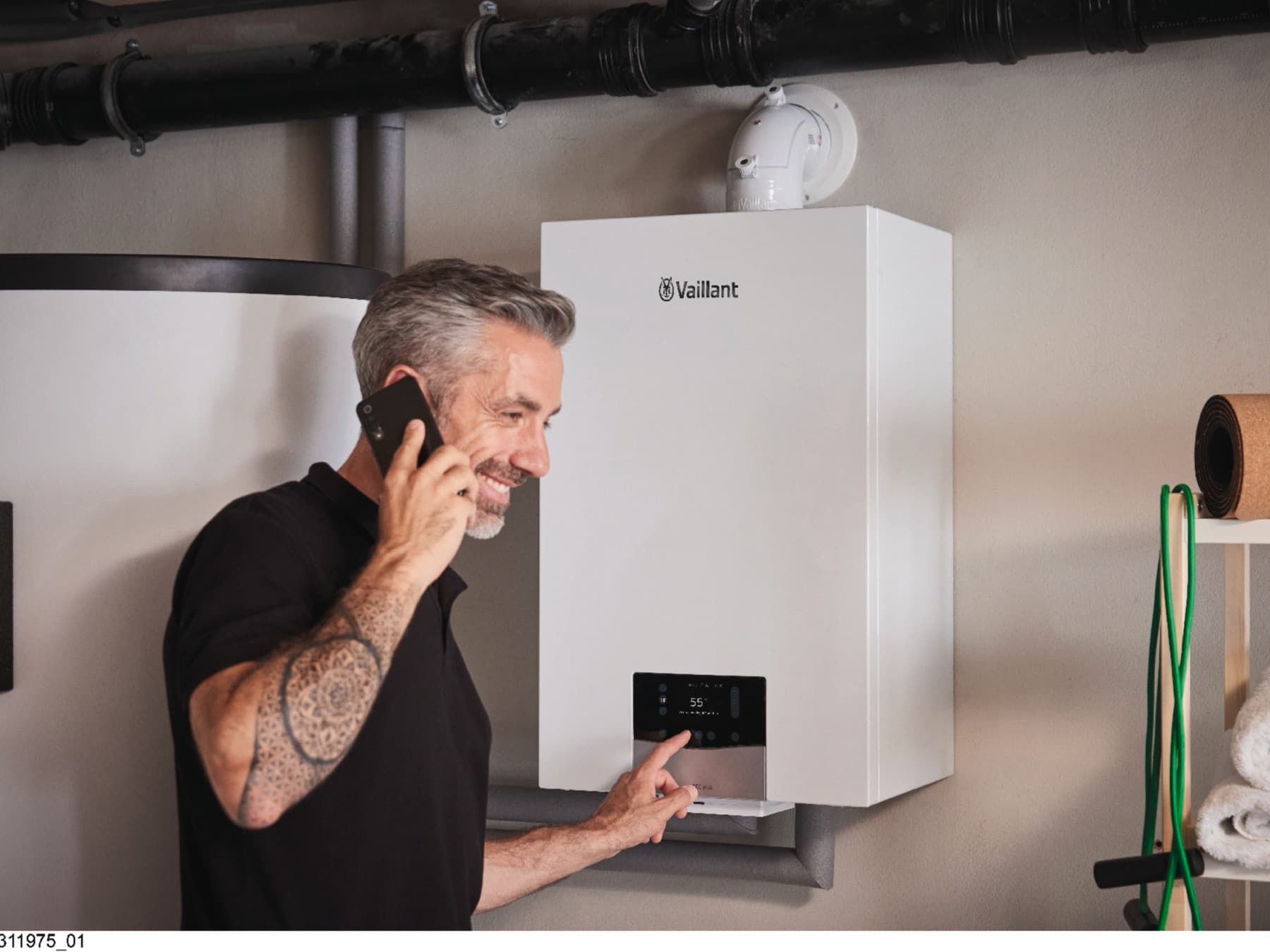 Vaillant Kombi ayarlarını değiştiren adam
